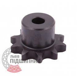 Sprocket Simplex for 08B-1 roller chain, pitch - 12.7mm, Z10 [SKF] with hub for bore fitting
