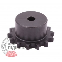 Sprocket Simplex for 08B-1 roller chain, pitch - 12.7mm, Z14 [SKF] with hub for bore fitting