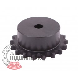 Sprocket Simplex for 08B-1 roller chain, pitch - 12.7mm, Z18 [SKF] with hub for bore fitting