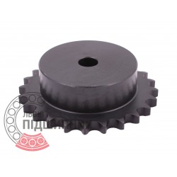 Sprocket Simplex for 08B-1 roller chain, pitch - 12.7mm, Z24 [SKF] with hub for bore fitting