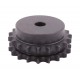 Sprocket Duplex for 08B-2 roller chain, pitch - 12.7mm, Z19 [SKF] with hub for bore fitting