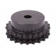 Sprocket Duplex for 08B-2 roller chain, pitch - 12.7mm, Z22 [SKF] with hub for bore fitting