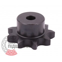 Sprocket Simplex for 10B-1 roller chain, pitch - 15.8mm, Z9 [SKF] with hub for bore fitting