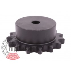 Sprocket Simplex for 10B-1 roller chain, pitch - 15.8mm, Z15 [SKF] with hub for bore fitting
