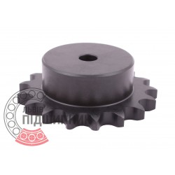 Sprocket Simplex for 10B-1 roller chain, pitch - 15.88mm, Z17 [SKF] with hub for bore fitting