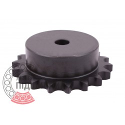 Sprocket Simplex for 10B-1 roller chain, pitch - 15.88mm, Z18 [SKF] with hub for bore fitting