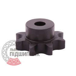 Sprocket Simplex for 16B-1 roller chain, pitch - 25.4mm, Z8 [SKF] with hub for bore fitting