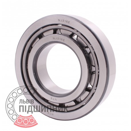 NJ316 E DIN 5412-1 [NTE] Cylindrical roller bearing