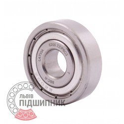 6200 ZZ P6/C3 [BBC-R Latvia] Deep groove sealed ball bearing