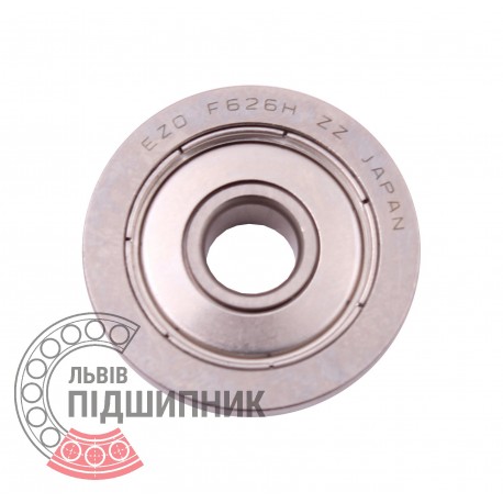 F626HZZ | F-626.H.ZZ [EZO] Metric flanged miniature ball bearing