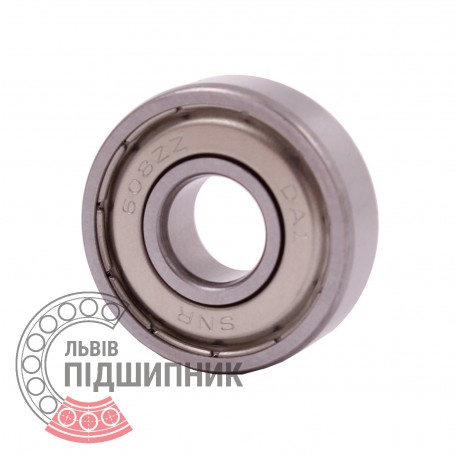 608.ZZ [SNR] Miniature deep groove ball bearing