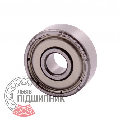 70-80024 | 624-2Z/C3 [SKF] Миниатюрный закрытый шариковый подшипник