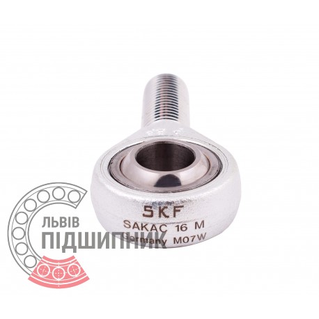 SAKAC 16 M [SKF] Шарнірна головка з сферичним підшипником ковзання