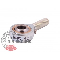 GAS 10 [Fluro] Rod end with radial spherical plain bearing