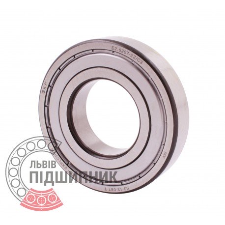 70-80207 | E2.6207-2Z/C3 [SKF] Підшипник кульковий закритий