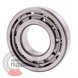 NJ312 J/P6 DIN 5412-1 [BBC-R Latvia] Cylindrical roller bearing