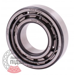 NJ206 J/P6 C3 DIN 5412-1 [BBC-R Latvia] Cylindrical roller bearing