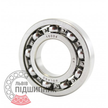 16004 [CX] Deep groove open ball bearing