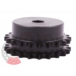 Sprocket Z21 [SKF] for 06B-2 Duplex roller chain, pitch - 9.525mm, with hub for bore fitting