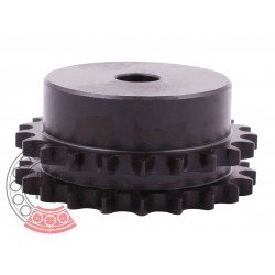 Sprocket Z21 [SKF] for 06B-2 Duplex roller chain, pitch - 9.525mm, with hub for bore fitting