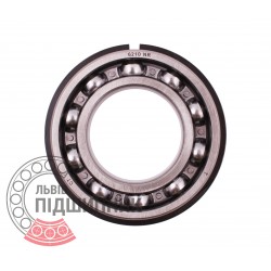 6210 NR [CT] Open ball bearing with snap ring groove on outer ring