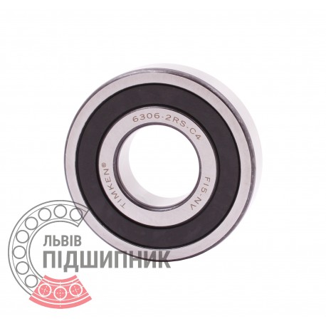 6306-2RS-C4 [Timken], аналог 70-180304 - Подшипник шариковый закрытый