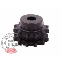 Sprocket Z12 [SKF] for 06B-2 Duplex roller chain, pitch - 9.525mm, with hub for bore fitting