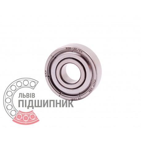 608 2Z/C4 [SKF], аналог 80-80018 - Миниатюрный закрытый шариковый подшипник