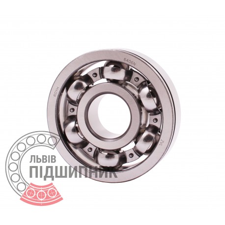 6406N [ZVL] Open ball bearing with snap ring groove on outer ring