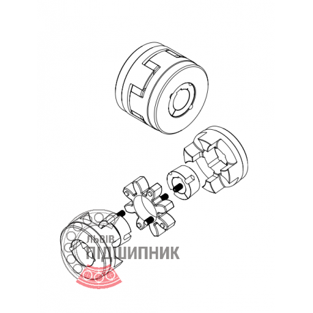 GRMB 28/38B2 TRASCO® [SIT] Ступиця еластичної муфти