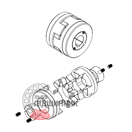 GRMB 38/45B1 TRASCO® [SIT] Ступиця еластичної муфти