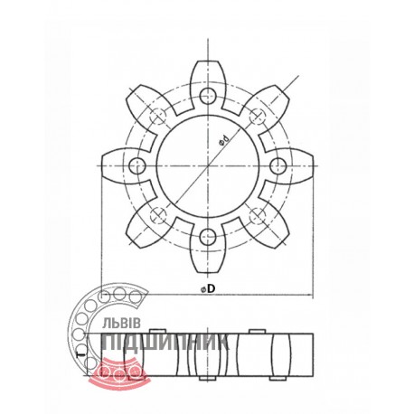 ROTEX® 24 [KTR] Зубчастий вінець муфти