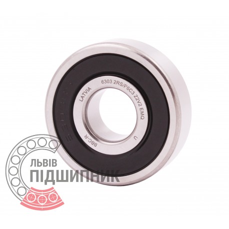 6303 2RS EMQ/Z2V2/P6/C3 [BBC-R Latvia] Deep groove sealed ball bearing