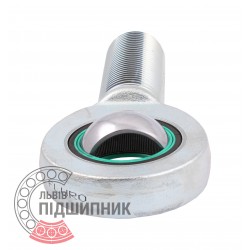 EAL 17 D-2RS [Fluro] Rod end with radial spherical plain bearing
