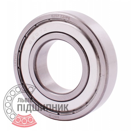 6207 ZZ P6 [BBC-R Latvia] Deep groove sealed ball bearing