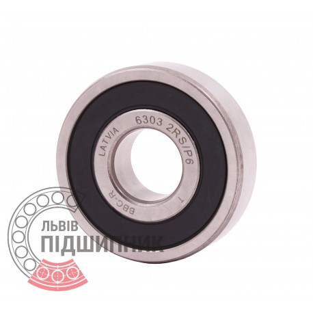 6303 2RS/P6 [BBC-R Latvia] Deep groove sealed ball bearing