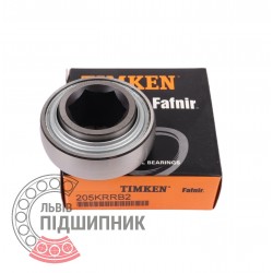 87650438, 86900821, 195293C91, 47508387, 822-119C, 380301A1 - 205KRRB2C1 [Timken] - suitable for New Holland - Insert ball beari