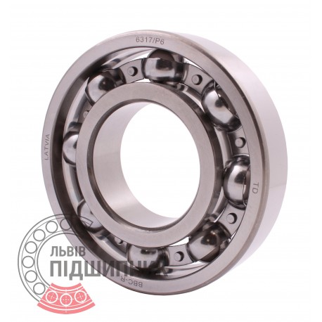 6317 P6 [BBC-R Latvia] Deep groove open ball bearing