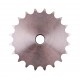 Sprocket Z20 [Sati] for 06B-1 Simplex roller chain, pitch - 9.525mm, with hub for bore fitting