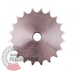 Sprocket Z20 [Sati] for 06B-1 Simplex roller chain, pitch - 9.525mm, with hub for bore fitting