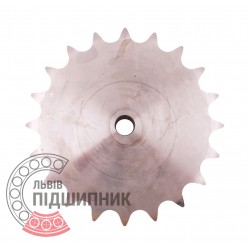 Sprocket Z20 [Sati] for 24B-1 Simplex roller chain, pitch - 38.1mm, with hub for bore fitting