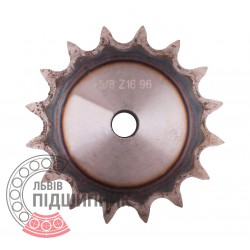 Sprocket Z16 [Sati] for 10B-1 Simplex roller chain, pitch - 15.875mm, with hub for bore fitting