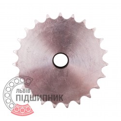 Sprocket Z23 [Sati] for 06B-1 Simplex roller chain, pitch - 9.525mm, with hub for bore fitting