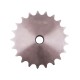 Sprocket Z21 [Sati] for 12B-2 Duplex roller chain, pitch - 19.05mm, with hub for bore fitting