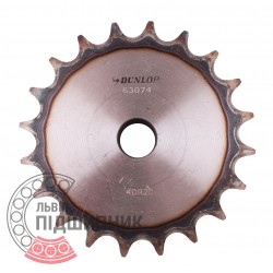 Sprocket Z20 [Dunlop] for 08B-2 Duplex roller chain, pitch - 12.7mm, with hub for bore fitting