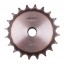 Sprocket Z20 [Dunlop] for 08B-2 Duplex roller chain, pitch - 12.7mm, with hub for bore fitting