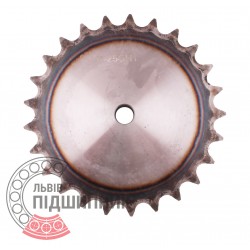 Sprocket Z25 [Sati] for 16B-1 Simplex roller chain, pitch - 25.4mm, with hub for bore fitting