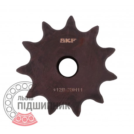 Sprocket Z11 [SKF] for 12B-2 Duplex roller chain, pitch - 19.05mm, with hub for bore fitting