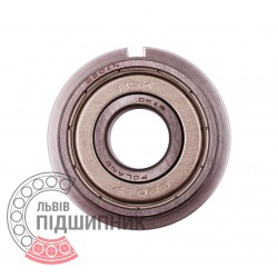 6201 ZZ NR [NSK] Sealed ball bearing with snap ring groove on outer ring
