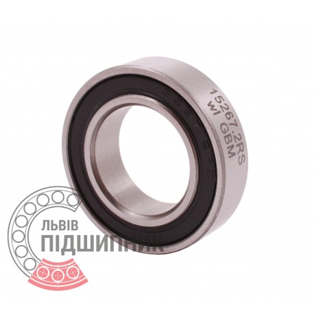 6902/26 | 15267 2RS [GBM] Deep groove ball bearing. Thin section.